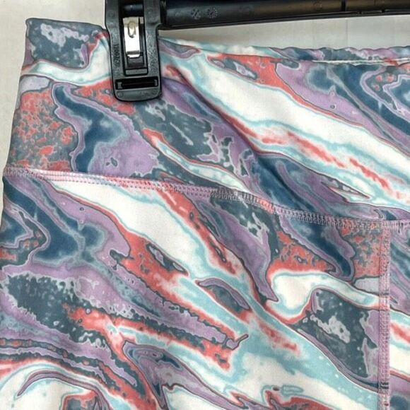 Pro Player Leggings Womens Size 1X Multicolor High-Rise Flat Front Capri Tie-Dye - Picture 9 of 10